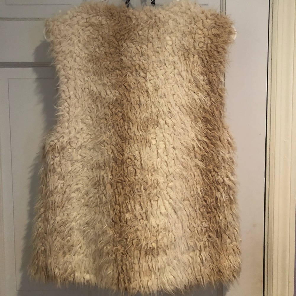 Faux fur vest